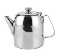 Tetera de acero inoxidable, Tetera Cafetera Hervidor de acero inoxidable Jarra de agua fría Pico corto para restaurante de hotel, con asa y pico vertedor, jarra de leche, bares, hogar (850ml)