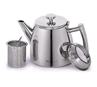 Tetera de Acero Inoxidable VeoHome 1L con Infusor - Doble Pared Aislante para Conservar el Calor