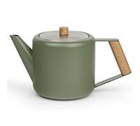Tetera DUET DESIGN BOSTON 1.1 l, ejército verde, acero inoxidable, Bredemeijer