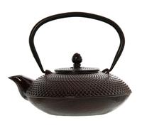 Tetera hierro 0,8l marron brillo con filtro acero inoxidable 20x17x9, 5, 16cm