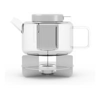 Tetera PHORO 1,2 l, plateado, vidrio / acero inoxidable, Zack