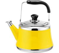 Tetera silbante de acero inoxidable para todas las estufas, olla de agua de ebullición rápida para té, café y leche, duradera y eficiente