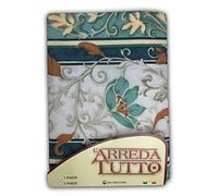 Tex family Tela Decorativa cubretodo, Gran Foulard para Cubrir la Cama, el sofá, Tejido Hiedra Verde - 1 Plaza