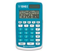 Texas Instruments Calculadora científica TI-106 II Solar Azul Modelo TEX1743573645286