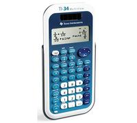 Texas Instruments TI-34 MultiView - Calculadora científica (panel solar y batería), color azul