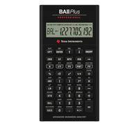 Texas Instruments – Calculadora TI BA II Plus Professional – Batería CR2032 – Gris (Importado)