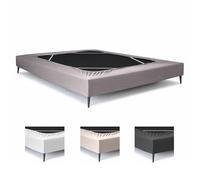 Textilhome Funda Canapé Somier Elástica Cama 150/160x200 cm Ajustable Claro