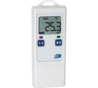 TFA Dostmann LOG40 31.1065.02 - Registrador de datos digital para sensor de temperatura/externo, MAX/MIN/AVG, alarma, memoria para 40.000 registros, interfaz USB, salida PDF, color blanco
