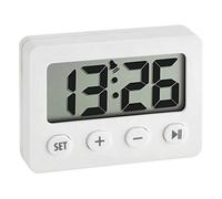 TFA 60.2014.02 - Reloj Despertador Digital, Color Blanco
