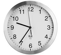 TFA 98.1091 - Reloj de Pared controlado por Radio, Color Plateado