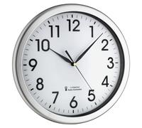 TFA - Analoge Funk-Wanduhr CORONA 60.3519.02 - weiß/silber
