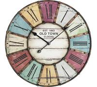 TFA - Analoge XXL Wanduhr VINTAGE 60.3021 - mehrfarbig