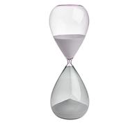 TFA Dostmann 18.6011.02.40 - Reloj de Arena Grande, 60 Minutos, de Cristal, Color Gris y Rosa