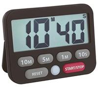 TFA Dostmann Temporizador digital 38.2038.01 para cocina Negro/Gris