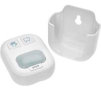 TFA Dostmann 38.2046.02 - Temporizador para limpieza de manos y cepillos de dientes, apto para niños y adultos, fijación sin taladrar, color blanco con pilas