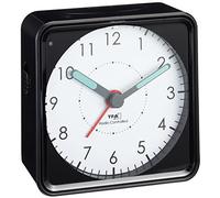 TFA Dostmann Reloj de alarma de radio analógica 60.1510 Picco Negro