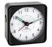 TFA Dostmann 60.1510 Picco reloj de alarma de radio analógica (Negro)