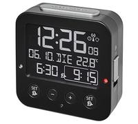 TFA Dostmann 60.2528 BINGO Radio Despertador electrónico con 2 alarmas (negativ negro)