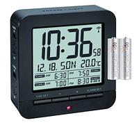 TFA Dostmann 60.2536 - Despertador digital de viaje con 4 alarmas (negro con pilas)