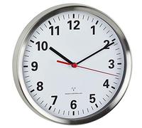 TFA Dostmann 60.3529.02 Reloj de Pared controlado por Radio con Mecanismo de Barrido en Silencio y sin Hacer tictac