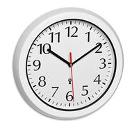 TFA Dostmann 60.3542.02 - Reloj de Pared para Exterior controlado por Radio, Resistente a la Intemperie, con Cubierta de Cristal, Color Blanco, 305 mm (Largo) x 56 mm (Ancho) x 305 mm (Alto)