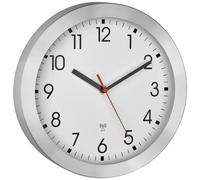 TFA Dostmann 60.3546.02 - Reloj de Pared analógico con Marco de Metal, pequeño, 25 cm de diámetro, para Cocina, Oficina, Color Blanco, 250 x 40 x 250 mm