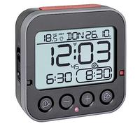 TFA Dostmann Bingo 2.0 Despertador Digital con indicador de Temperatura, plástico, Negro, 95 x 41 x 96 mm