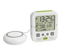 TFA Dostmann Boom Radio despertador con alarma de vibración (blanco)