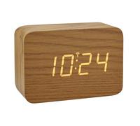 TFA Dostmann Clocco 60.2549 - Reloj despertador (100 x 41 x 70 mm), color marrón claro