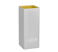 TFA Dostmann Clocco Desk 60.2041.15 - Despertador Digital con Organizador de bolígrafos, Incluye termómetro Interior, Fecha, Reloj de Cuarzo, Color Gris