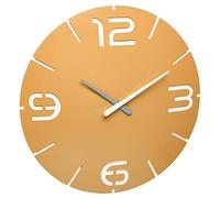 TFA Dostmann Contour Design 60.3536.07 - Reloj de Pared con Radio (350 x 35 mm), Color Amarillo