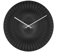 TFA Dostmann Designer Wall Rococo 60.3031.01 - Reloj analógico de Cuarzo, diseño Exclusivo para TFA, Extravagante, Moderno, Color Negro Mate, 33 cm