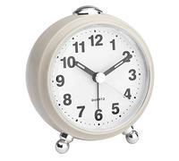 TFA Dostmann Despertador analógico de Estilo Retro con Mecanismo silencioso, de plástico, Beige, 83 x 53 x 92 mm (Largo x Ancho x Alto)