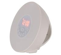 TFA Dostmann Despertador con luz Diurna Wake Up Light, 60.2019.02, Despertador con luz y Amanecer, Radio FM, 6 Tonos de Alarma, función de repetición, plástico, Color Blanco, 170 mm