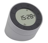 TFA Dostmann Despertador y luz Nocturna Time & Light 60.2029.10, 2 alarmas, Recargable por USB, con iluminación Display