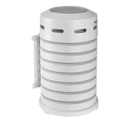 TFA Dostmann Funda exterior con ventilación activa 98.1111.02, carcasa protectora, cubierta de emisor/termómetro, protege de la precipitación y la luz solar directa, color blanco