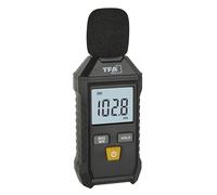 TFA Dostmann Medidor acústico calibrable digital, 31.2002, 35 a 130 dBA, con clasificación de frecuencia, retroiluminación, incluye protección contra el viento, bolsa de almacenamiento, función máx