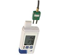 TFA Dostmann Registrador de datos de temperatura y humedad LOG210 TC, 31.1061.02, memoria para 60.000 registros, interfaz USB, salida PDF, certificado ISO, color blanco