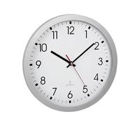 TFA Dostmann Reloj de Pared analógico inalámbrico 60.3522.02, 30 cm de diámetro, con segundero, Cubierta de Cristal, Esfera Grande, para Cocina, salón, Oficina, Reloj de Pared Redondo, 30 x 4,3 cm,