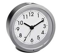 TFA Dostmann Reloj Despertador analógico 60.1034.01 con Movimiento de Barrido, iluminación Nocturna, Alarma de Alarma con función de repetición, Color Negro, 103 x 39 x 99 mm