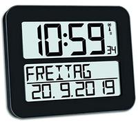 Tfa-dostmann timeline max reloj despertador digital negro