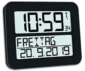 Tfa-dostmann timeline max reloj despertador digital negro