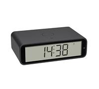 TFA Dostmann Twist 60.2560.10 - Radio Despertador con Pantalla giratoria de 180°, Alarma con función de repetición de Alarma, retroiluminación, Color Antracita, 117 x 71 x 37 mm, plástico