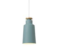 THAELY Pantalla De Lámpara Colgante De Geometría De Cuatro Colores Lámpara De Techo De Restaurante Nórdico Accesorios De Iluminación Simples con Tapa De Madera Lámpara Colgante para Comedor Salón