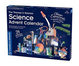 Thames & Kosmos - STEM: Calendario de Adviento - Experimentos clásicos: Química, Biología y Física - Kits de ciencia para adultos y niños, a partir de 8 años - 661007
