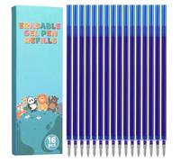 Thboxes Recambios Borrables 0,7 Mm Para Bolígrafos Legami, Azul, 16 U