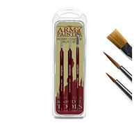 The Army Painter Hobby Starter Brush Set, 3 Pinceles para Pinturas acrílicas, Hobby Drybrush, Hobby Small Detail Brush und Hobby Standard Brush, Fine Model Pinsel für Miniatur-Fantasy Malerei