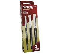 The Army Painter - Juego Masterclass Drybrush - 3 pinceles de pelo de cabra (15/12/7 mm)