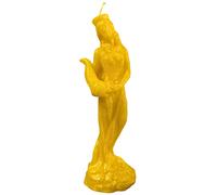 THE BUBBLE SHOP - Vela de la Diosa de la Fortuna para Atraer el Dinero Vela Amarilla de 22cm Pulida con forma de Diosa de la Fortuna para Atracción de Abundancia, Prosperidad, Buena Suerte y