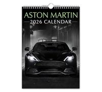 The Calendar King - Aston - Calendario de pared 2025 - Nostálgico/automovilismo/coche clásico/Navidad/cumpleaños/idea de regalo/novedad/amigo secreto/regalo de oficina (color completo, tamaño A3)